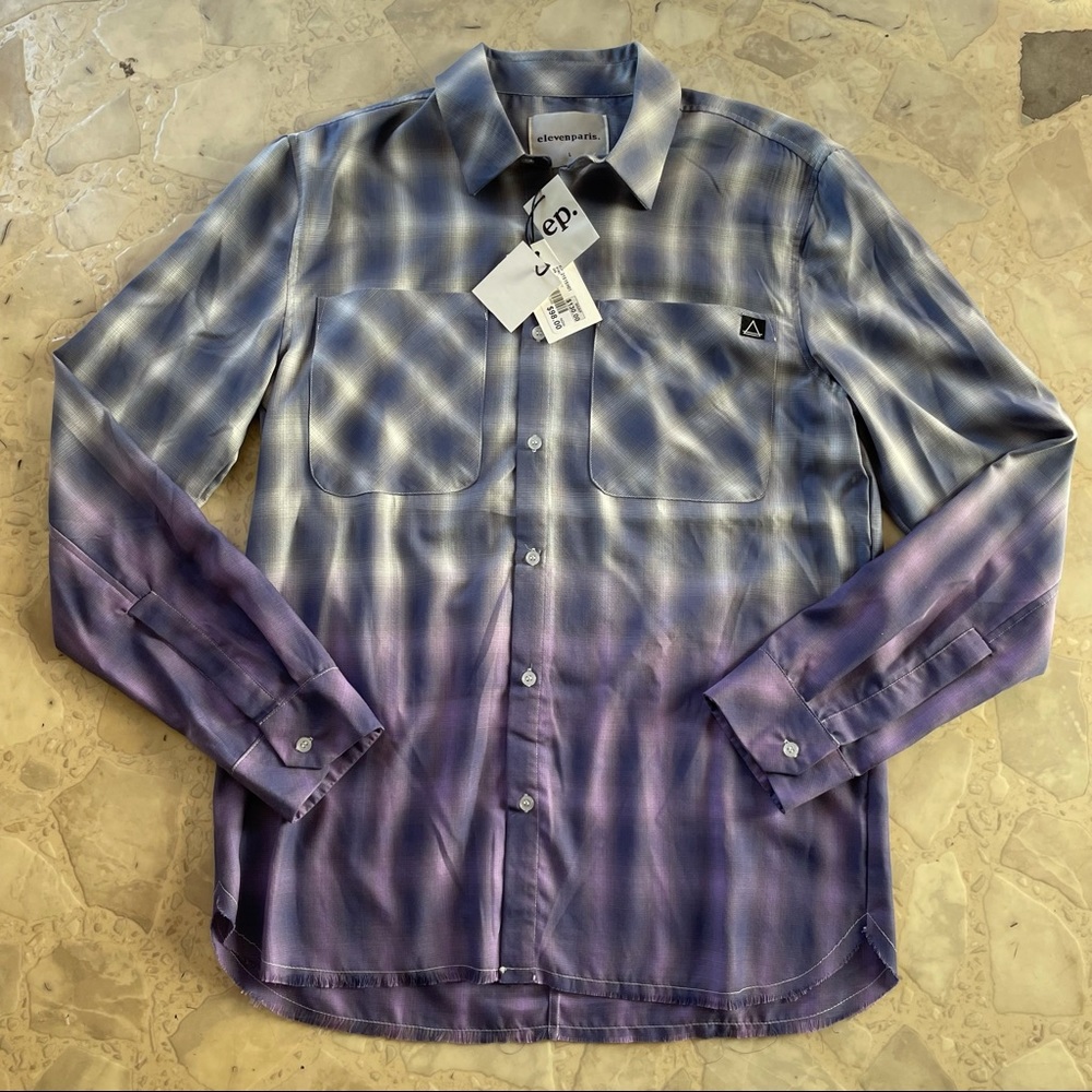 ELEVENPARIS NWT Plaid Button-Up Shirt